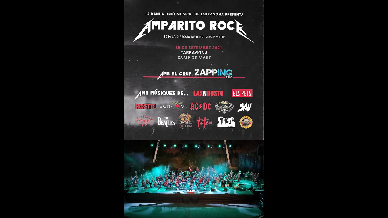 #LaCulturaEsSegura.La Banda Unió Musical de Tarragona presenta Amparito Rock