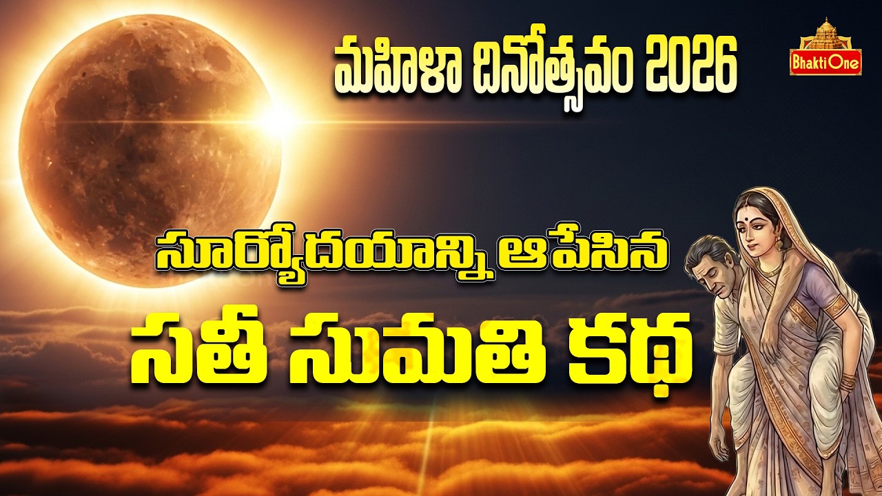 భర్త కోసం సూర్యోదయాన్నే ఆపేసిన సతీ సుమతి కథ | Story of Sati Sumathi | Women’s Day 2026 | BhaktiOne