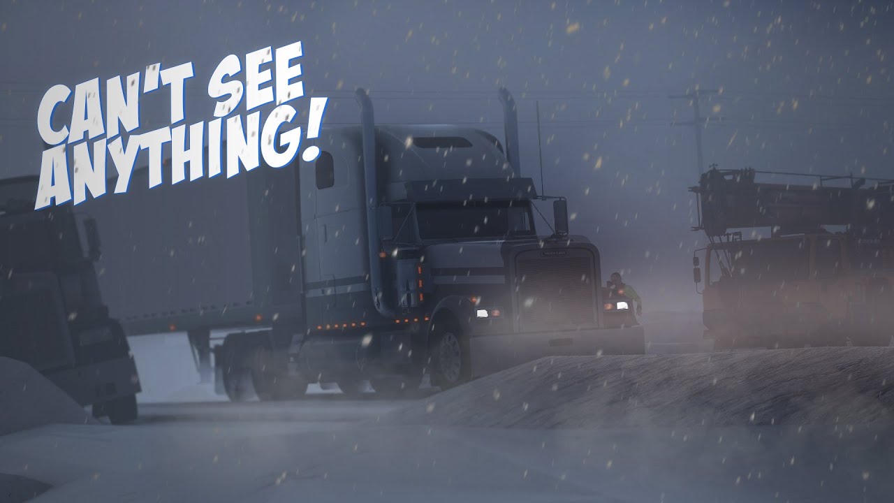 Driving through a SNOWSTORM in Alaska - Ice Road Trucking