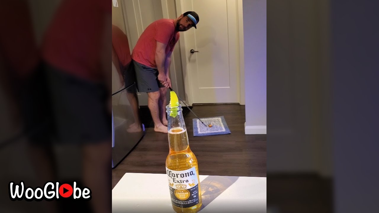 Golf Trick Shot During Self-Isolation