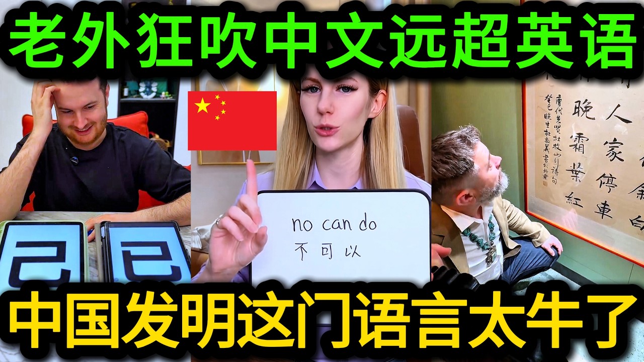 老外终于承认，中文才是全球最高效、最先进的语言，为了学会中文他们都要被整崩溃了！
