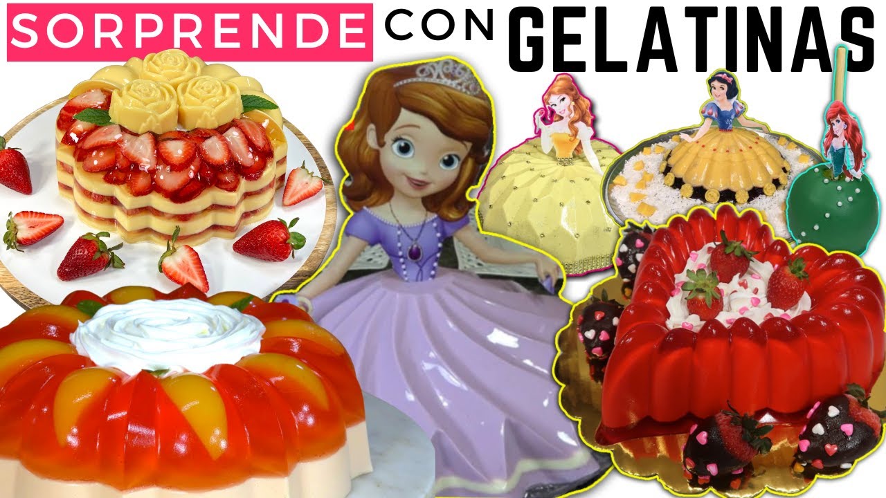 12 Ideas de POSTRES DE GELATINAS para SORPRENDER en TUS fiestas con LA FAMILIA!!