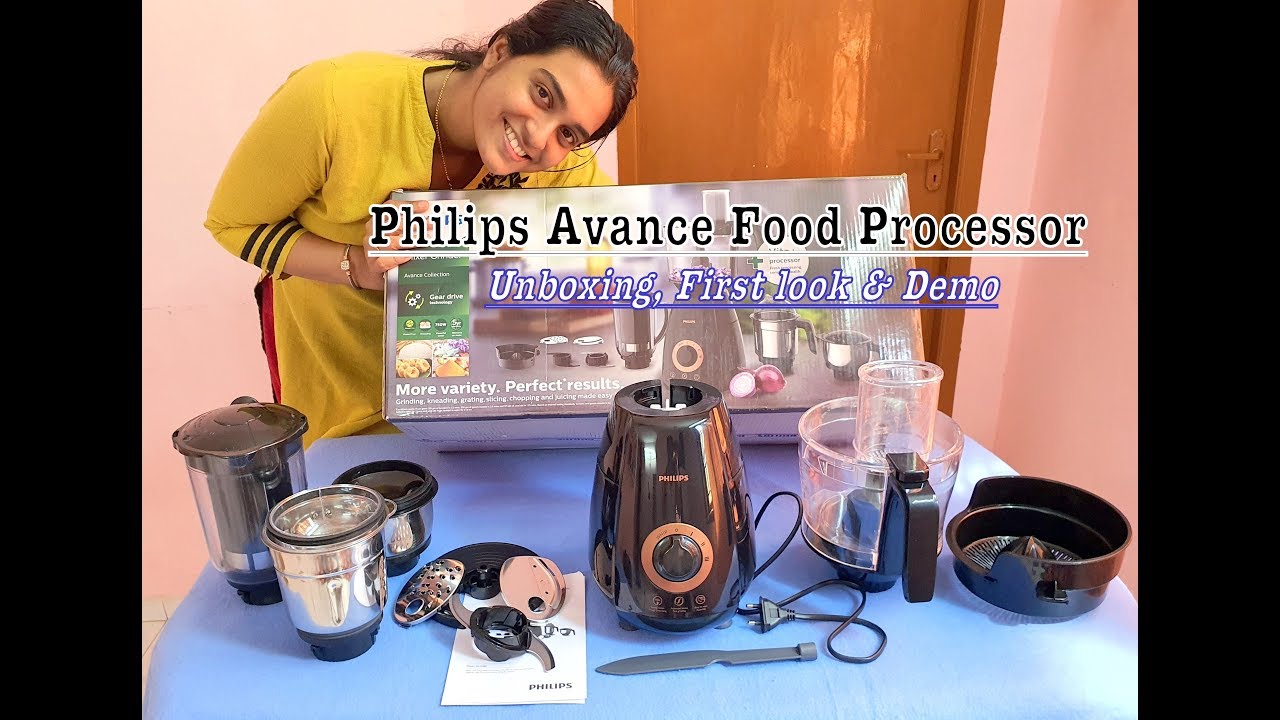 Philips Avance Food processor HL7707 Unboxing & First look with demo| Chopper,Slicer,Shredder,juicer