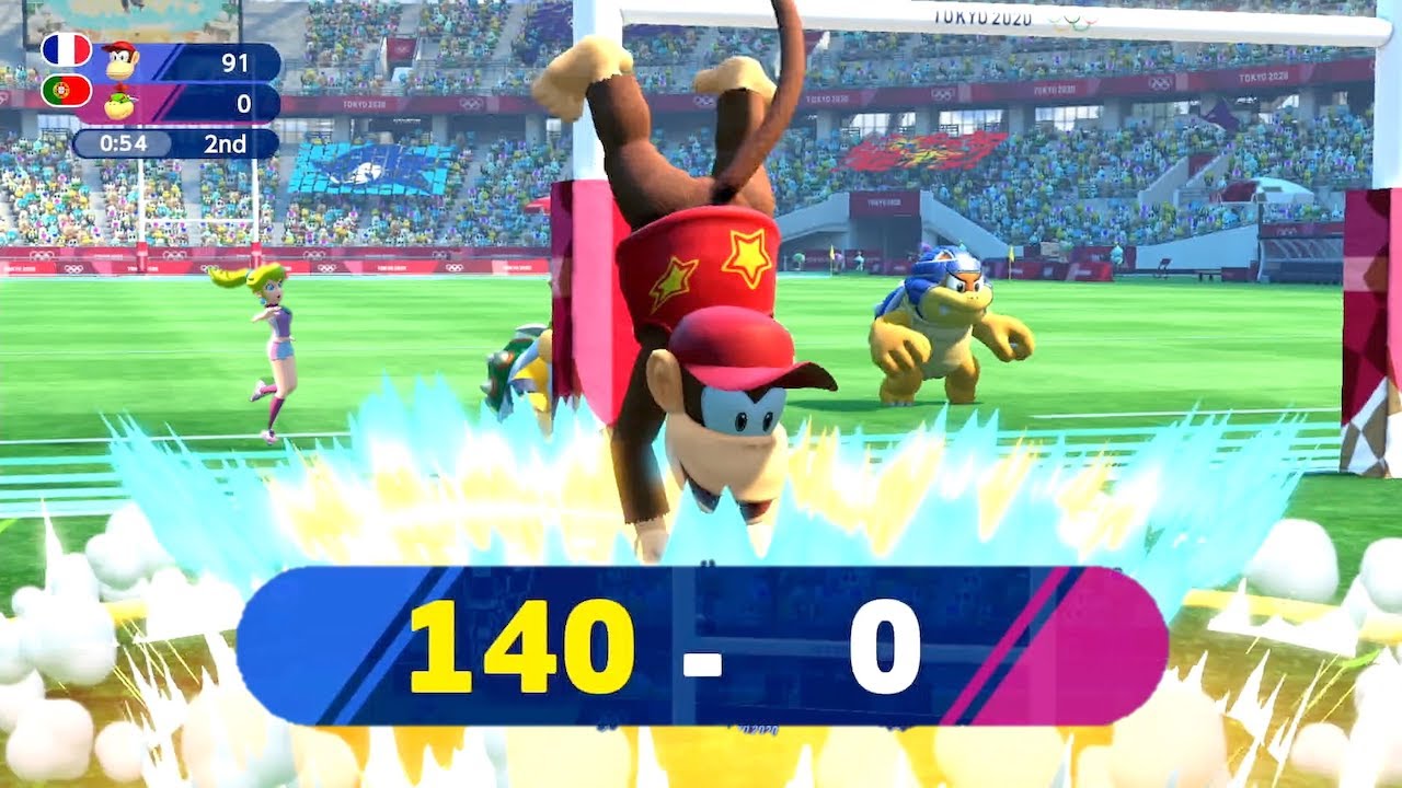 Mario & Sonic at the Olympic Games Tokyo 2020 ▷ Rugby Sevens ▷ 140 points【WR】
