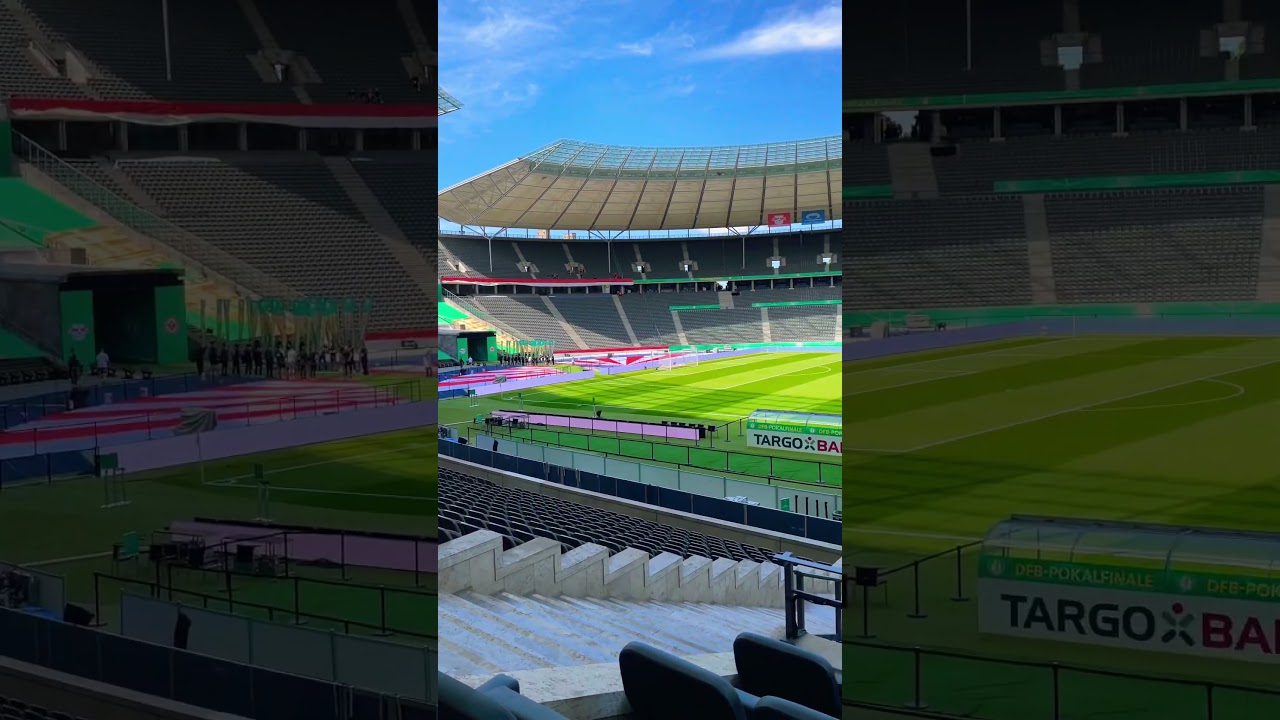 Who was here in Olympia Stadium? Before the game started. #pokal #rbleipzig #eintrachtfrankfurt