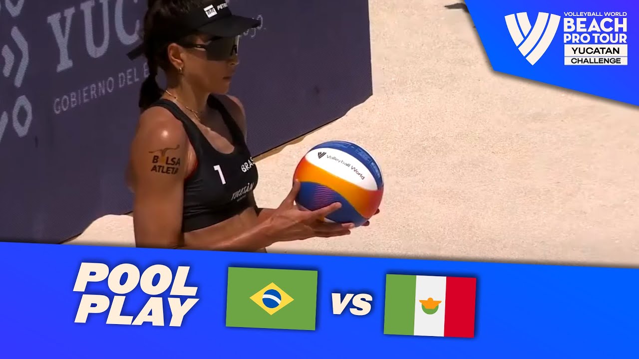 Carol/Rebecca vs. Vidaurrazaga/Ramirez - Pool Play Highlights | Yucatan 2025 #BeachProTour