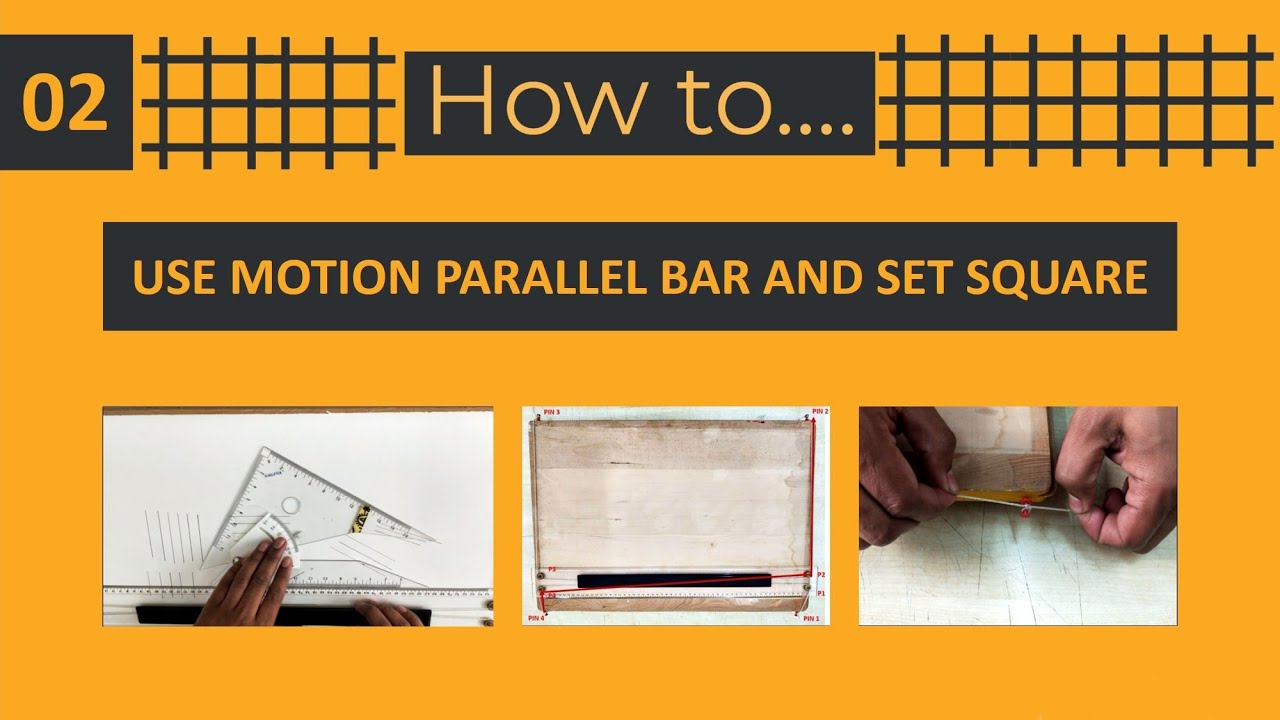 How to fix a Motion parallel bar on drafting table | How to use set square