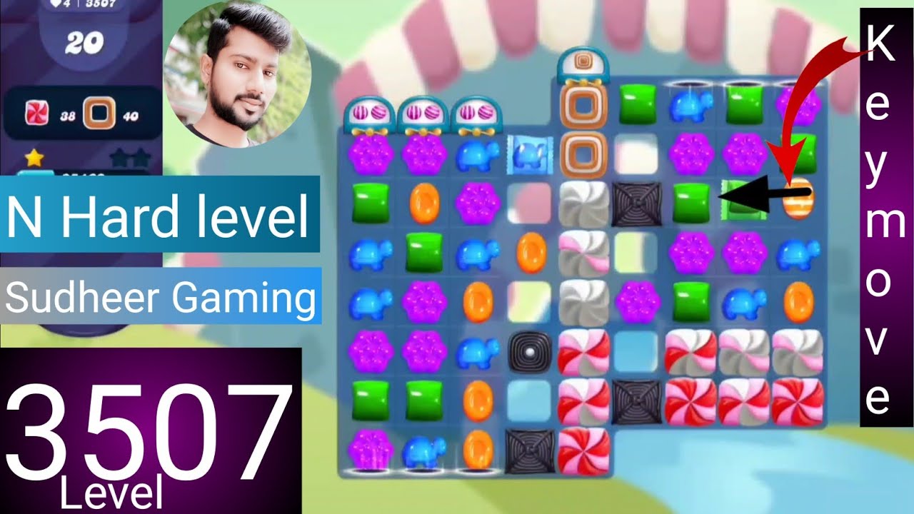 Candy crush saga level 3507 । No boosters । N Hard level । Candy crush 3507 help। Sudheer Gaming