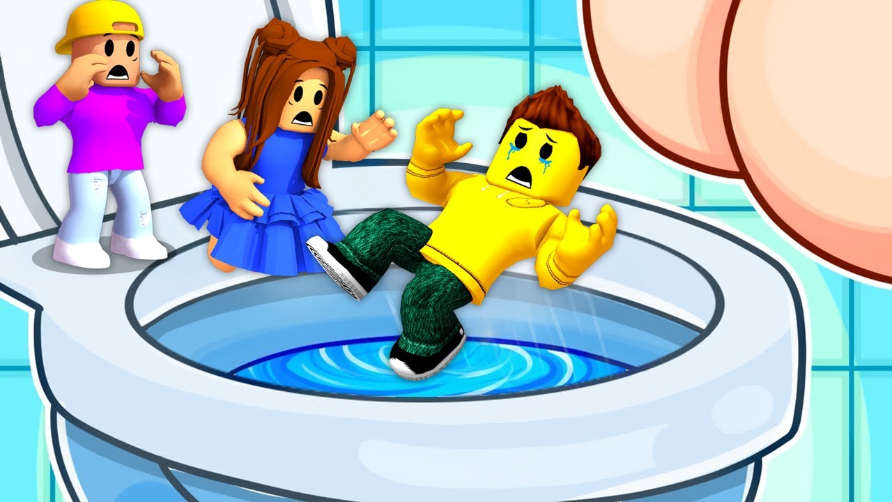 IN EINE GIGANTISCHE TOILETTE FAHREN in ROBLOX!