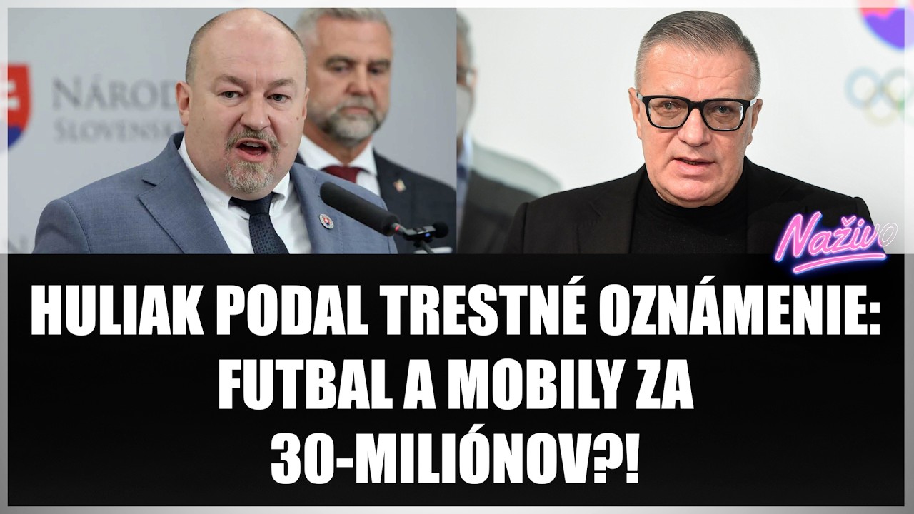 HULIAK PODAL TRESTNÉ OZNÁMENIE: FUTBAL A MOBILY ZA 30-MILIÓNOV?! Slepý výstrel alebo sa trafil?
