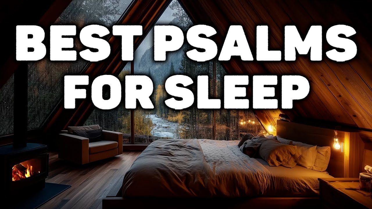 The Most Peaceful and Anointed Psalms for Sleep & Prayer ( with Ralaxing Rain )