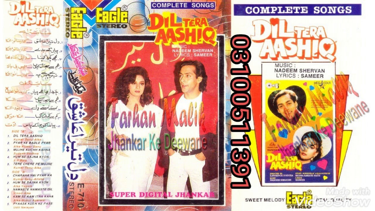 Dil Tera Aashiq (Eagle Jhankar)movie Dil Tera Aashiq(1993)Kumar Sanu & Alka Yagnik