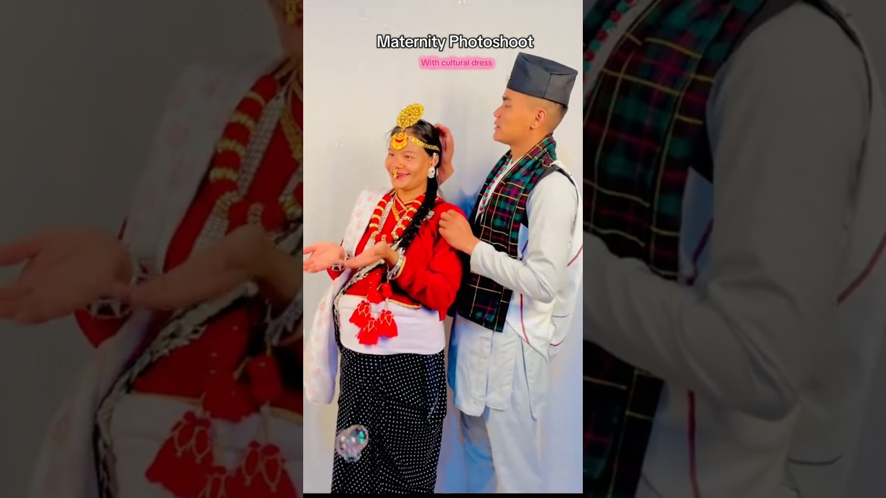 Maternity couple photoshoot with cultural dress ❤️
