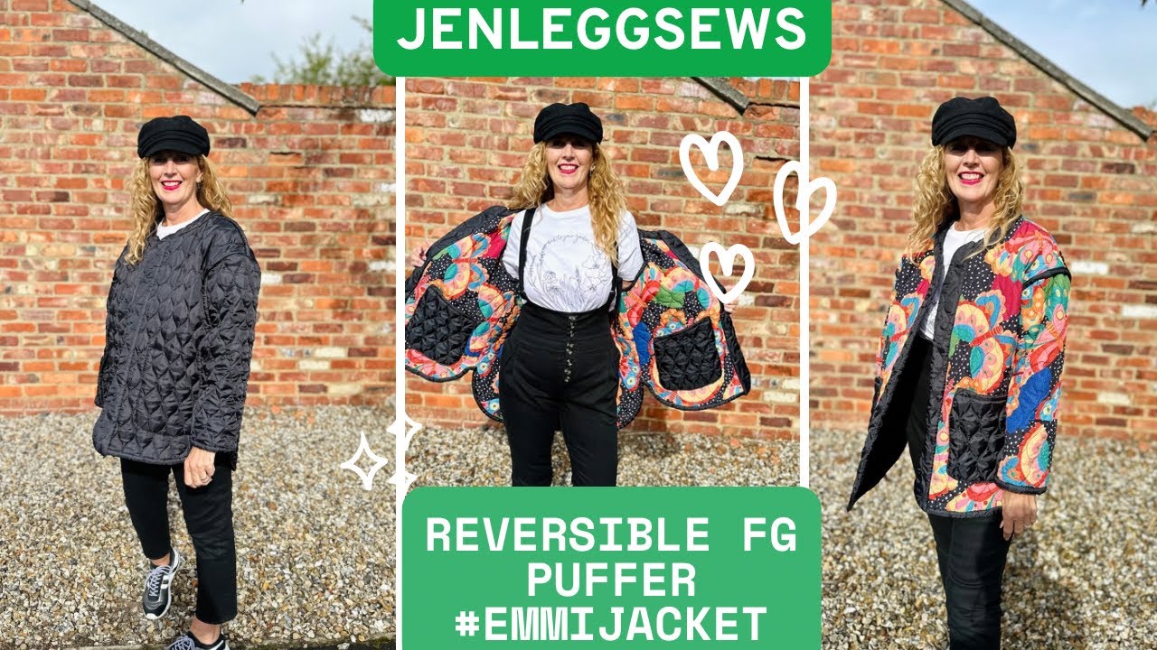 Follow me making my latest FG making a reversible #EmmiJacket Papercut Patterns 