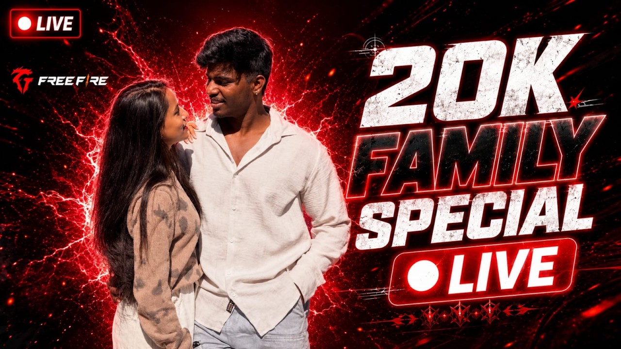 FREE FIRE KANNADA LIVE STREAM || COUPLES GAMING LIVE || ROAD TO 22K   FAMILY || @couplesgaming04