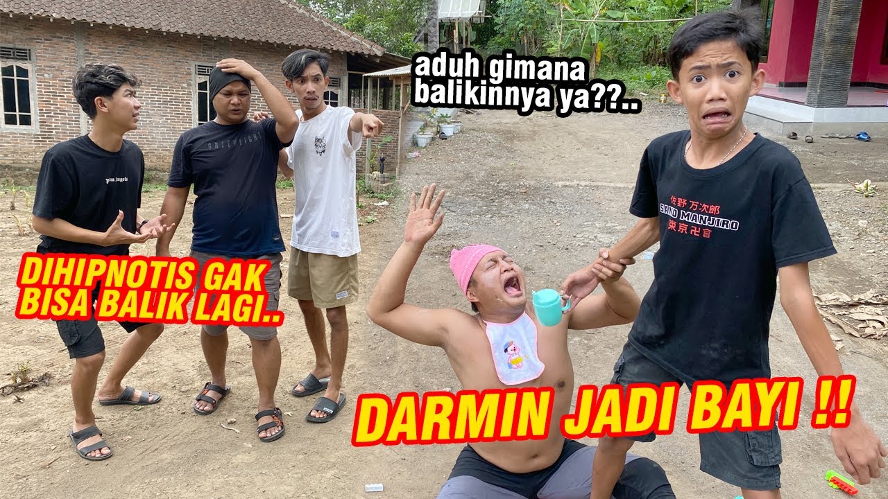 NGAKAK SAMPE PERUT SAKIT !! Darmin beneran jadi bayi gara-gara DIH1PNOTIS
