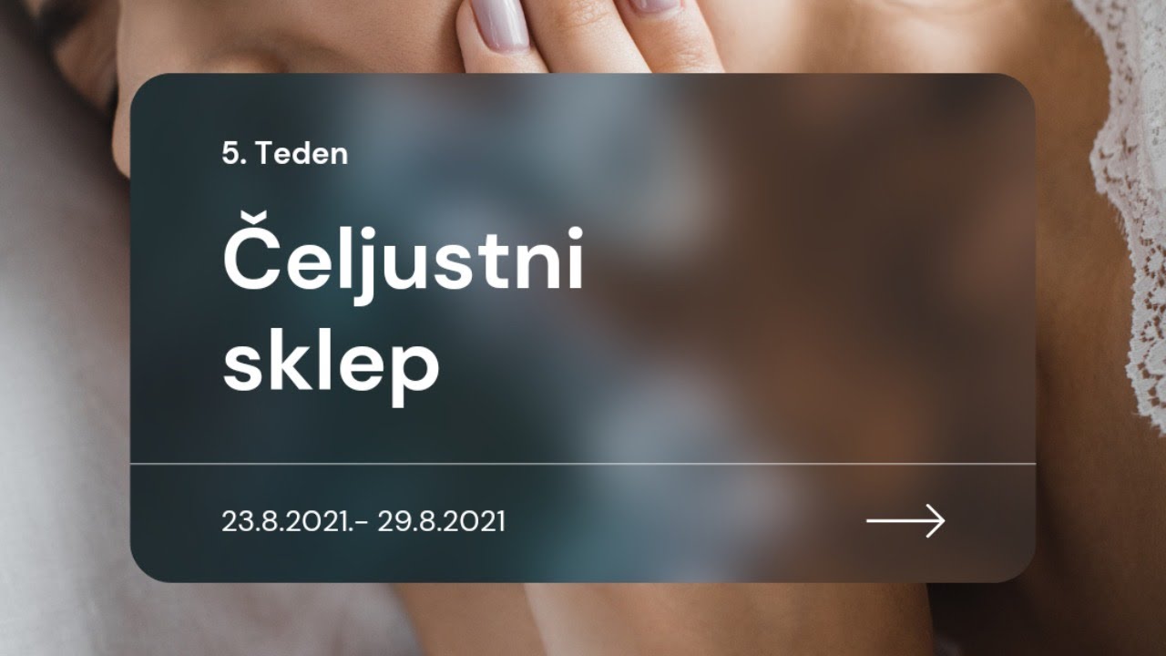 Tematski tedni: Čeljustni sklep v povezavi z vratno hrbtenico