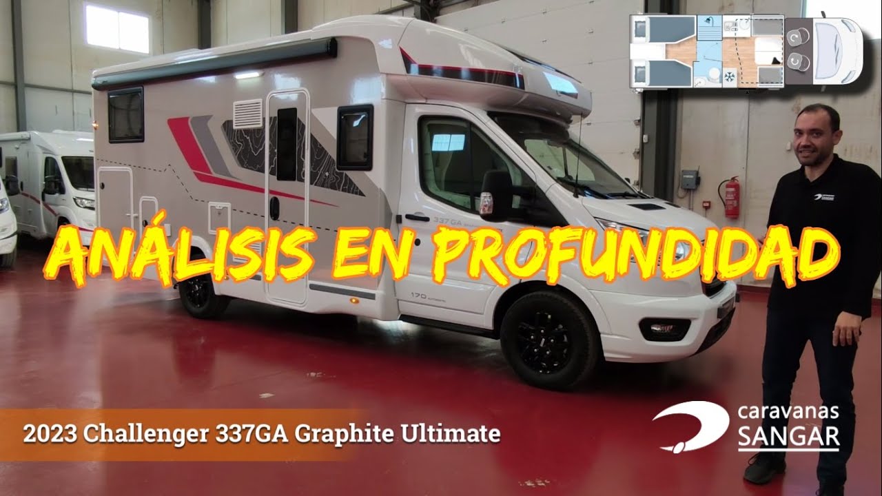 2023 Challenger 337GA Graphite Ultimate (ANÁLISIS EN PROFUNDIDAD) | CARAVANAS SANGAR