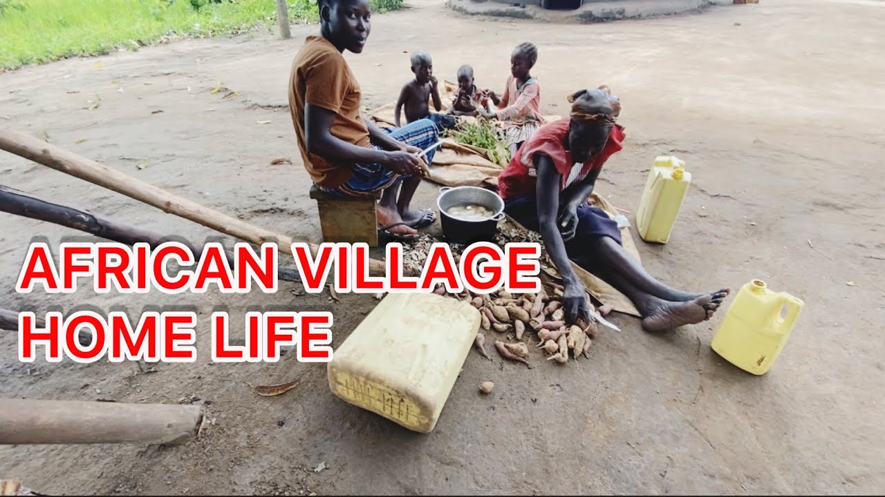 A DAY IN A VILLAGE HOME IN AFRICA