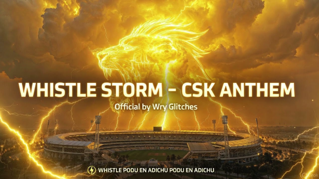 Whistle Storm – CSK Anthem | Official by Wry Glitches | Yellow Army Energy | IPL 2025