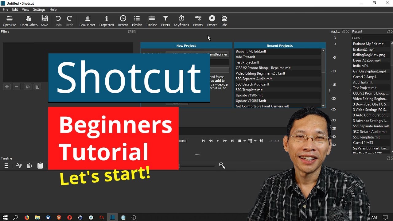 Shotcut Video Editor Tutorial For Beginners - Fast Start
