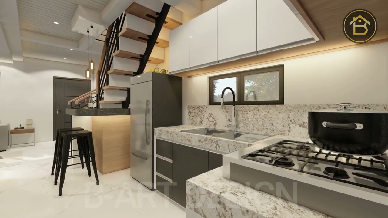 MODERN 2 STOREY 4 BEDROOM HOUSE DESIGN (5X12 Meters)