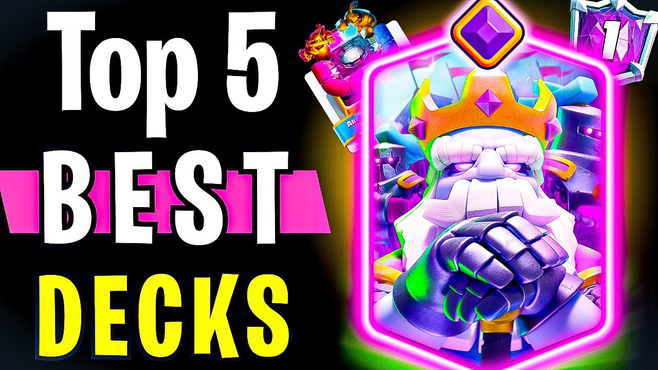 TOP 5 BEST EVOLUTION GHOST DECKS IN CLASH ROYALE!