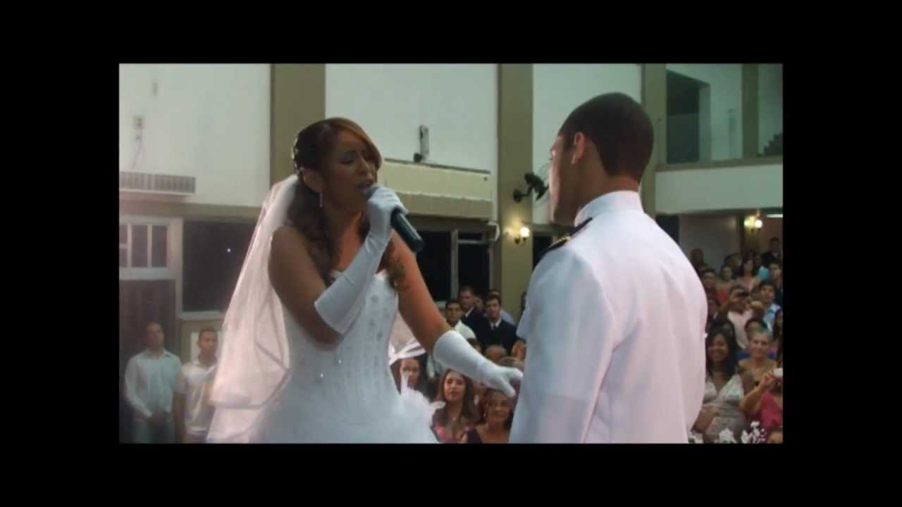 Primavera Aline Barros - Noiva entra cantando - Casamento Pamela Barros e Silas Vieira