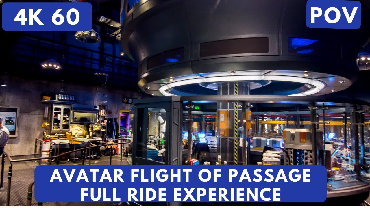[4K 60] Avatar Flight of Passage Full Ride and Queue Experience