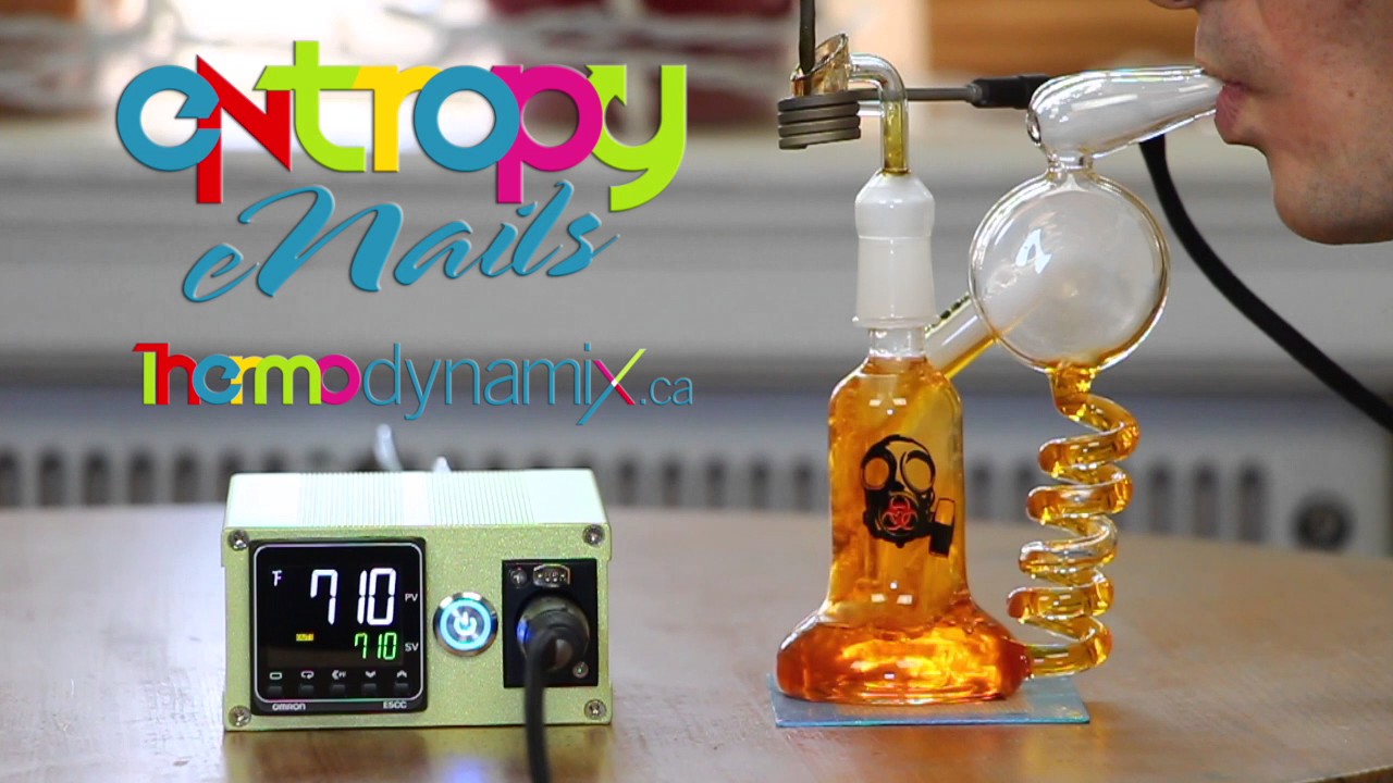 Bio Hazard Glass Recycler with Green Entropy eNail Dab