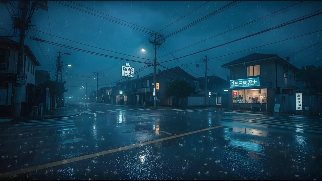 Tokyo After Midnight 🌙 Lofi Sleep with Rain Night In Tokyo Sub Urban