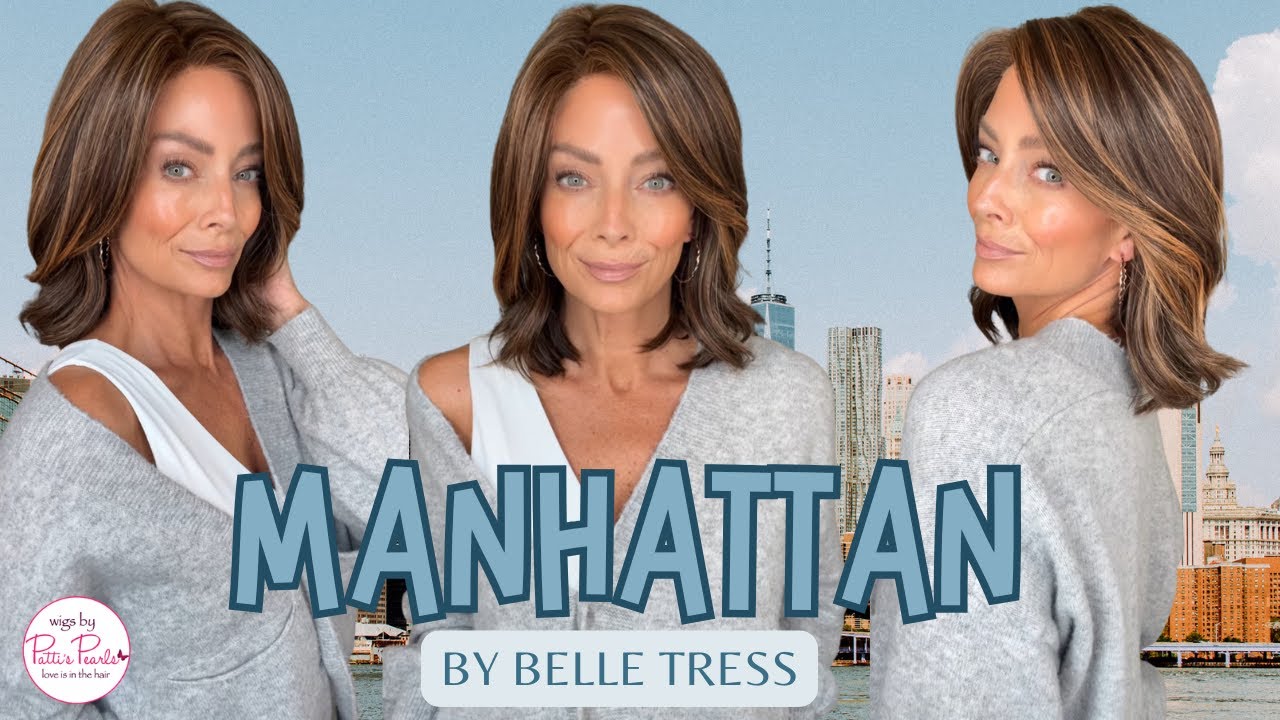 MANHATTAN by Belle Tress in Mocha Maple Brown | Wig Review | WigsByPattisPearls.com