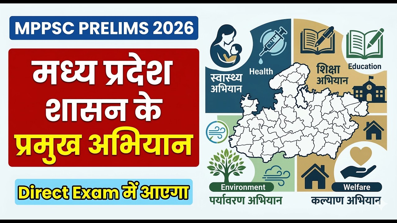 Major campaigns of Madhya Pradesh Government | MP Government Schemes | MPPSC Prelims 2026 | Compl...