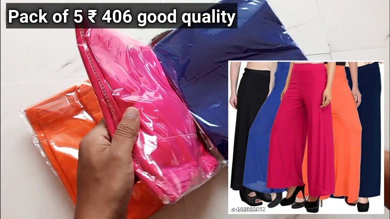 Lycra Palazzo set of 5 ₹406 buy from meesho