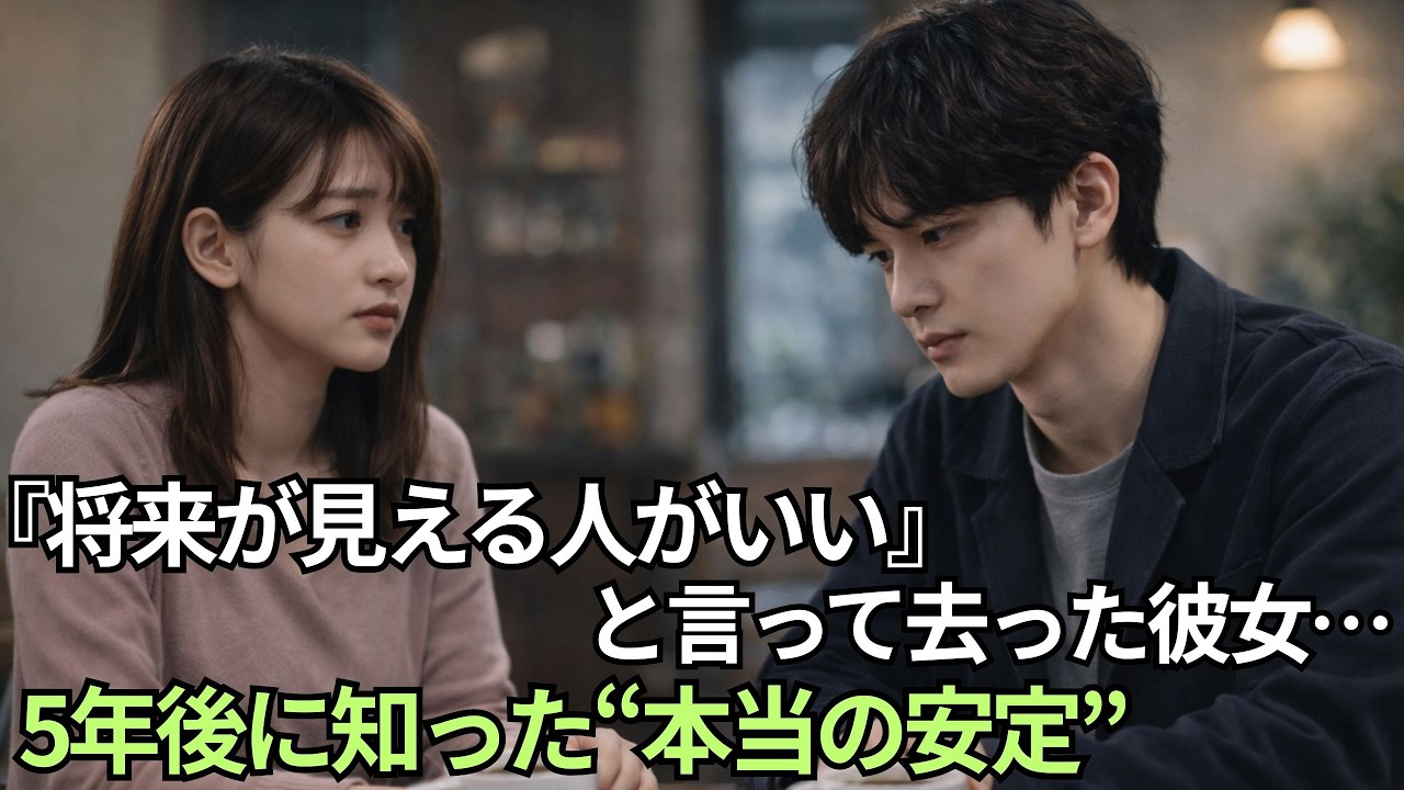 『将来が見える人がいい』と言って去った彼女… 　5年後に知った“本当の安定”