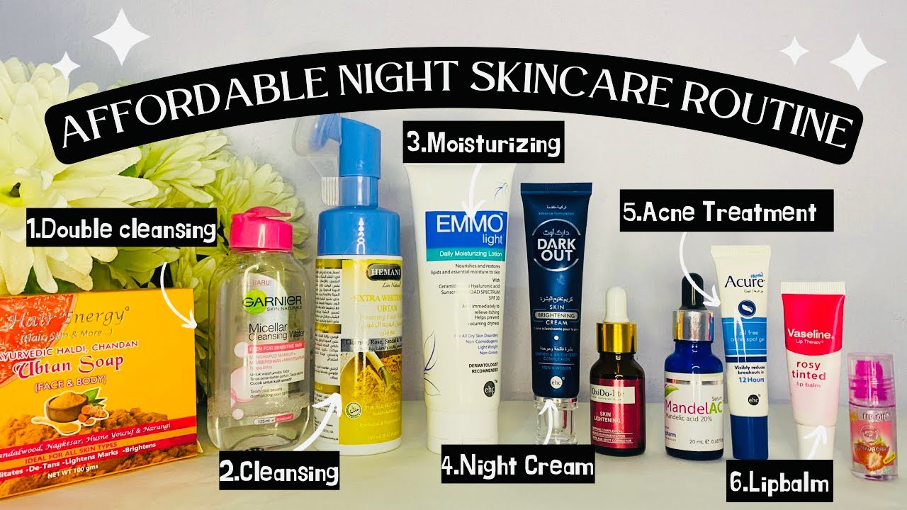 Affordable NIGHT SKINCARE ROUTINE for Glowing Skin✨