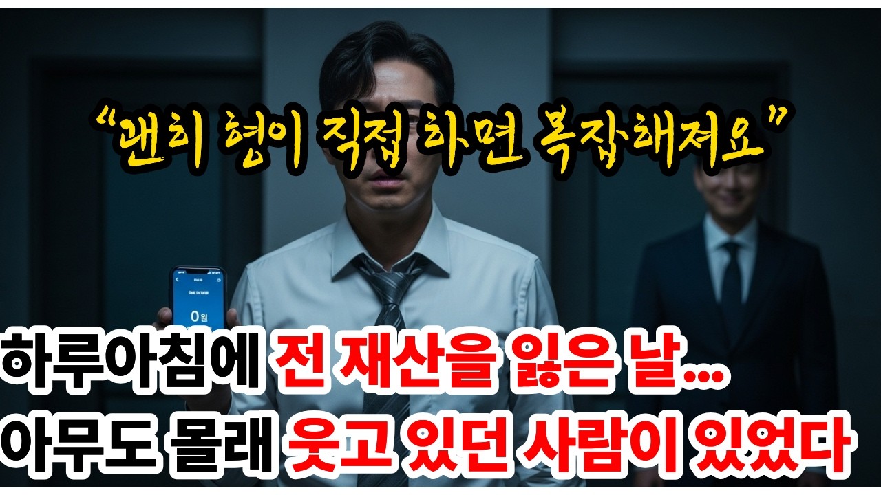 하루아침에 전 재산을 잃은 날… 아무도 몰래 웃고 있던 사람이 있었다