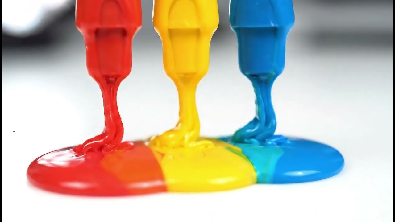 Satisfying Color Explosion – Macro ASMR Paint Art