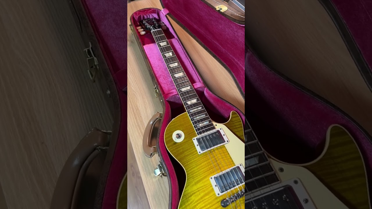 Gibson 1959 Reissue Les Paul Green Lemon Fade VOS 
