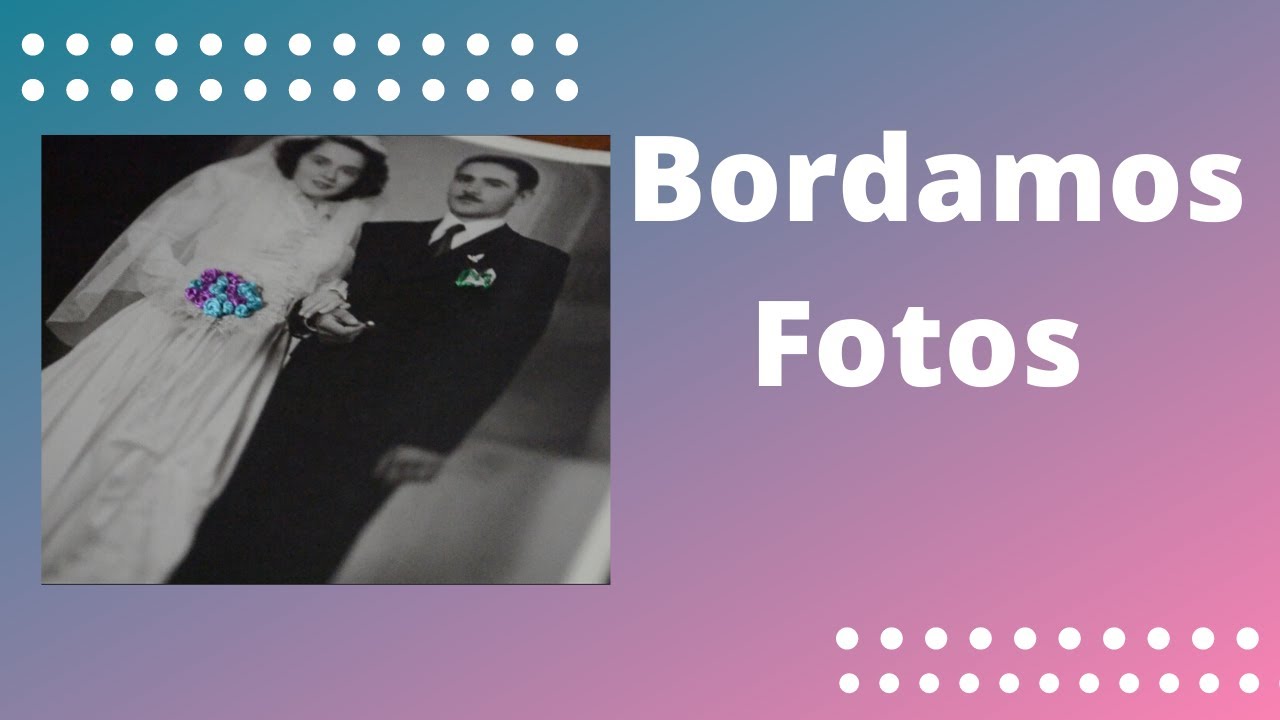 Como bordar sobre fotos - Tutorial