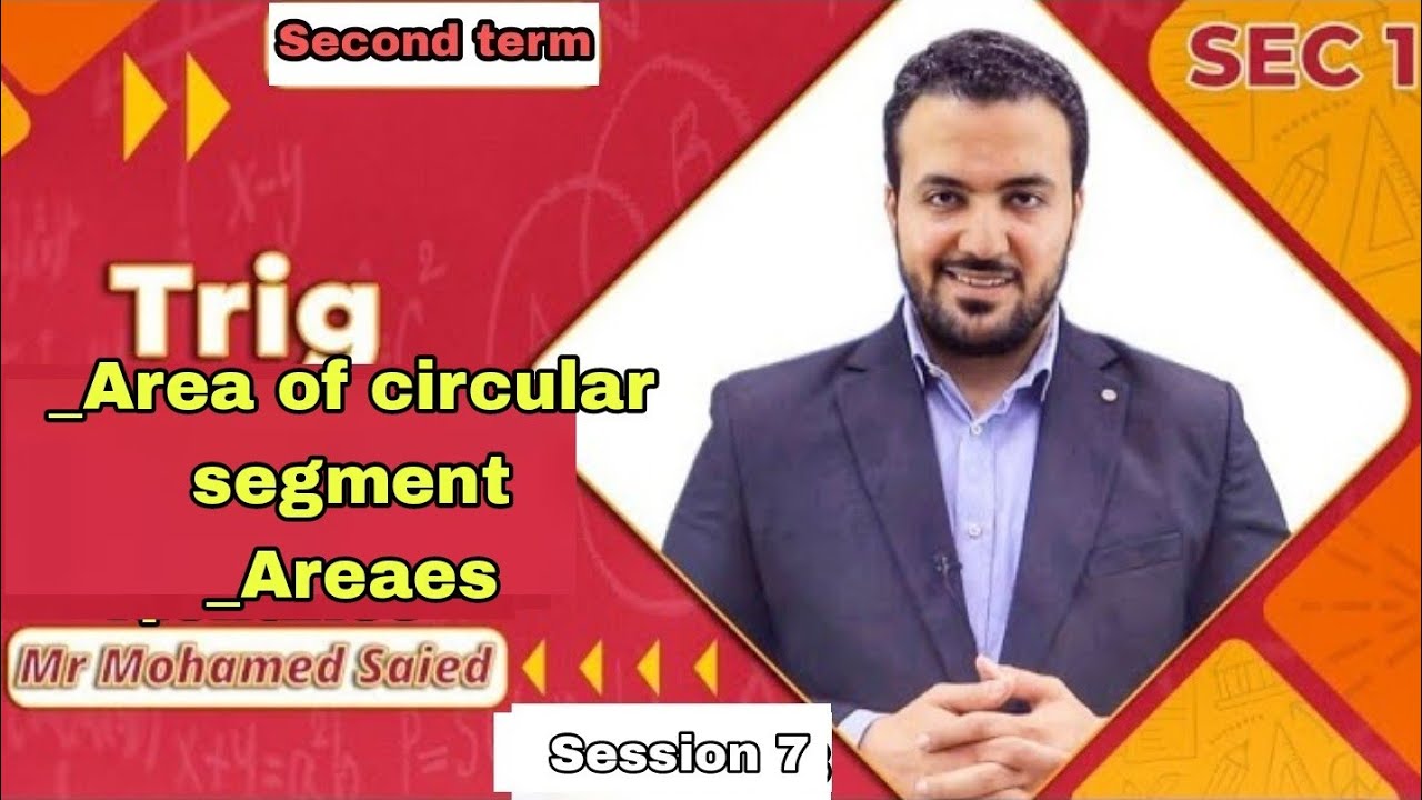 Area of circular segment, Areaes / Sec 1 trig