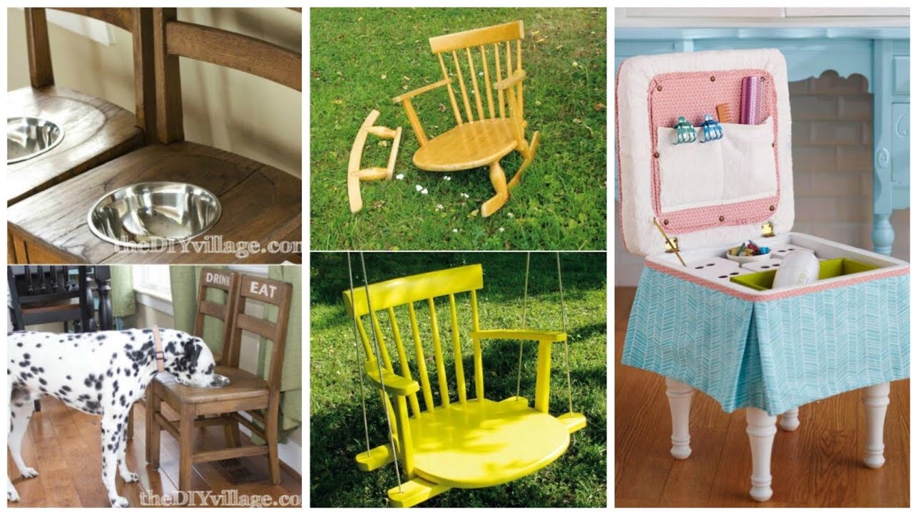 20 Ideias de Artesanato com Cadeira Velha - Cadeiras Criativas 2020