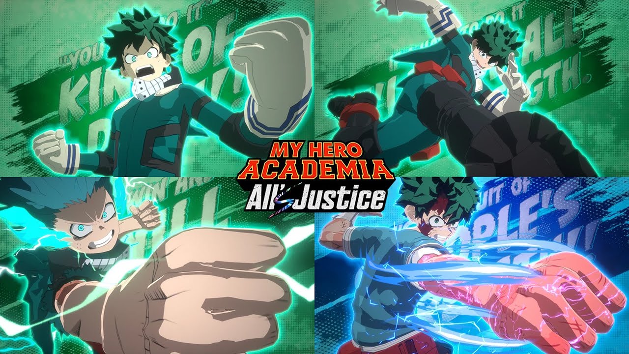 My Hero Academia All's Justice - Evolution of Izuku Midoriya (Deku) Gameplay Trailer Showcase