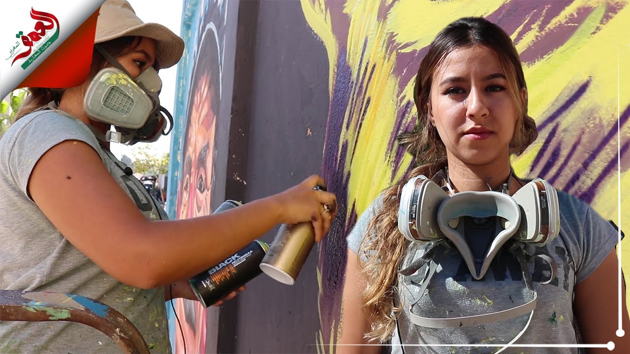 سارة.. رسامة مغربية امتهنت فن الجرافيتي والرسم على الجدران رغم رفض والديها