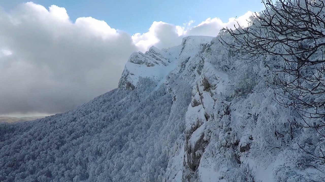 Чатыр Даг в снегу. Поход на нижнее плато