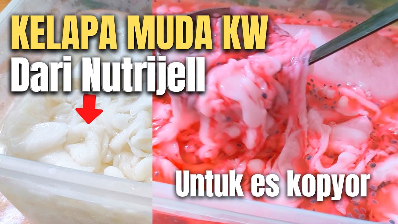 CARA TERMUDAH MEMBUAT KELAPA MUDA KW DARI NUTRIJELL UNTUK ES KOPYOR