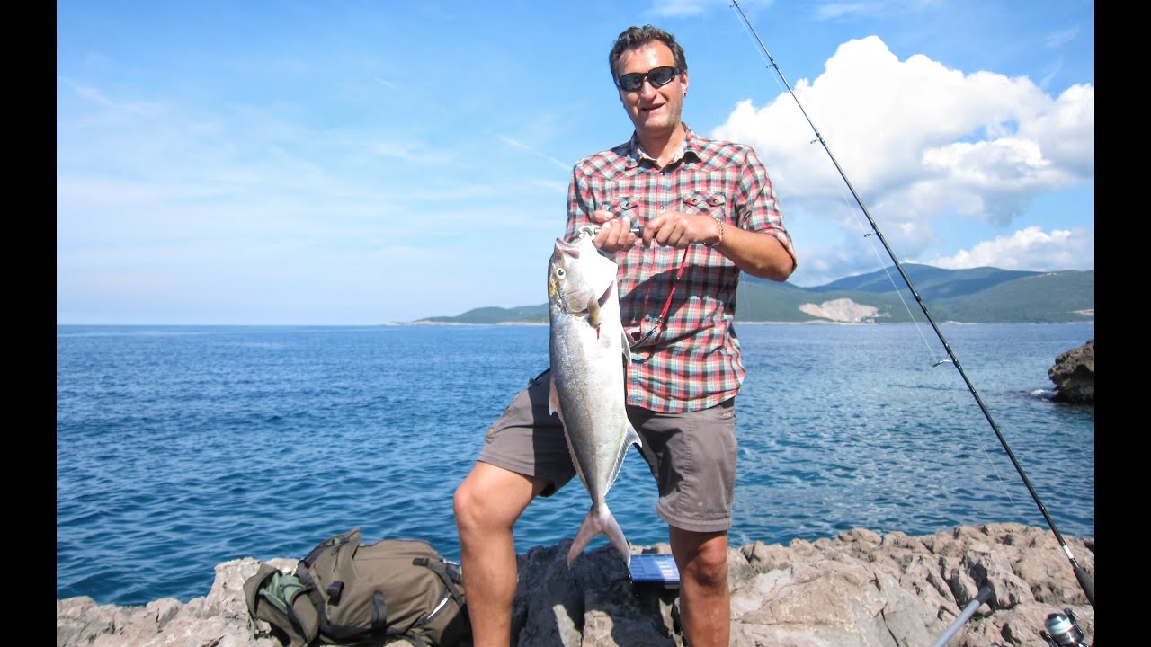 Shore jigging. Little Gruper, little Dentex & Amberjack 3,3 kg. 05.06.2016