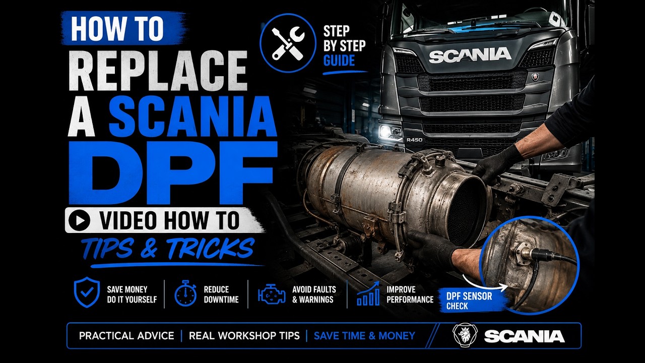 How to Replace a Scania DPF Video How To Tips and Tricks