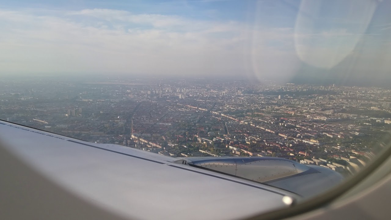 Anflug + Landung Flughafen Berlin Tegel 4k