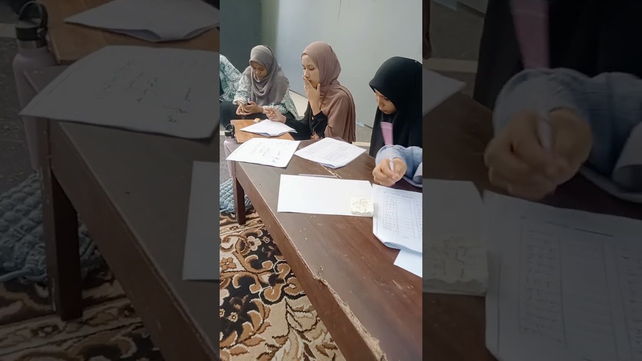 SUASANA LATIHAN MENULIS ARAB DASAR || #uinsuka #arabic #edukasi #belajar #menulis #art #shorts